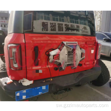 Bronco nyuma bumper na vipuri tairi